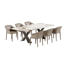 Cattelan Italia Mad Keramik table Zuleika chair set